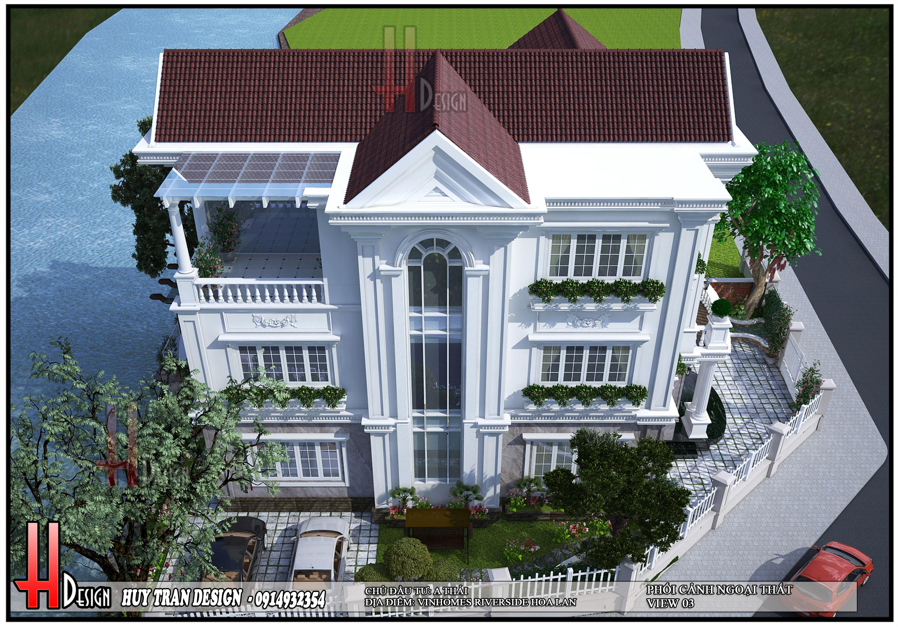 Mẫu thiết kế cải tạo nội ngoại thất Vinhomes Riverside - biệt thự Hoa Lan