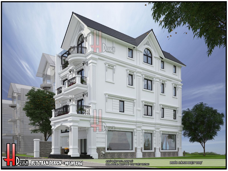 Thiết kế cải tạo biệt thự 4.5 tầng nhà anh Tú (KĐT Việt Hưng) - HuyTranDesign