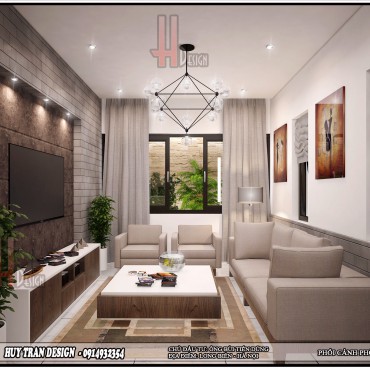 Mẫu thiết kế nội thất hiện đại nhà anh Dũng Long Biên Hà Nội HuyTranDesign