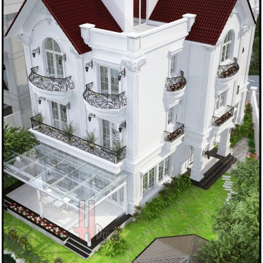 Thiết kế biệt thự Hoa Sữa nhà anh Hải Vinhomes RiverSide, Long Biên, Hà Nội