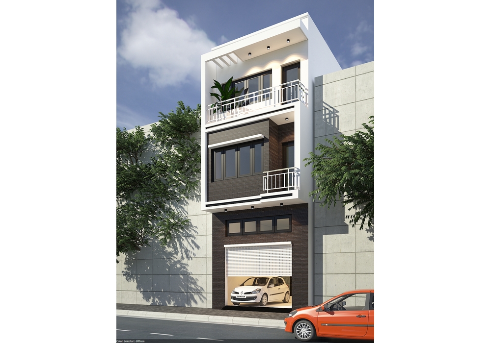 Mẫu thiết kế nhà phố 3 tầng chị Hương tại Đông Anh, Hà Nội - Huytrandesign