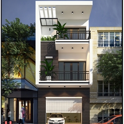 Mẫu thiết kế nhà phố 3 tầng chị Hương tại Đông Anh, Hà Nội - Huytrandesign