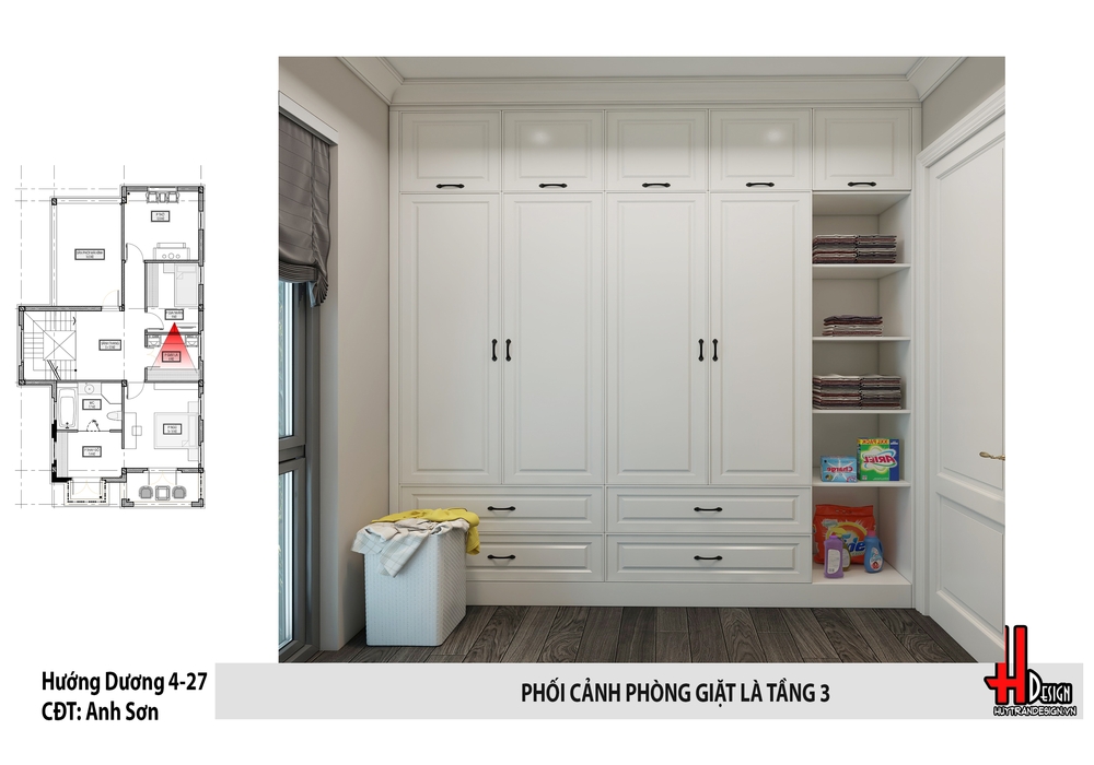 Thiết kế nội thất biệt thự Tân cổ điển độc đáo Hướng Dương Vinhomes Riverside