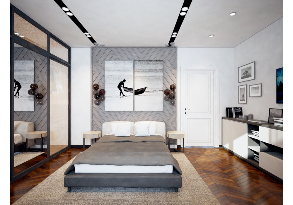 Mẫu thiết kế nội thất 3 tầng hiện đại biệt thự Ecopark - HuyTranDesign