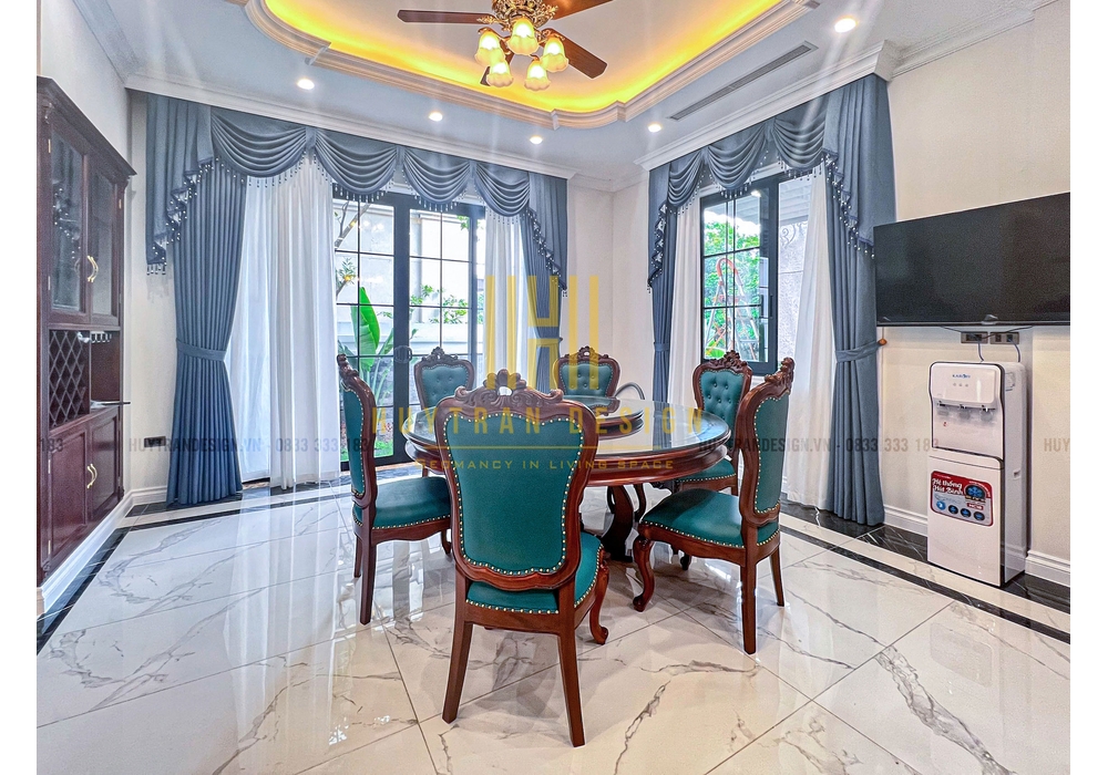 Thiết kế thi công trọn gói biệt thự Vinhomes Riverside Hoa Lan 1-22 nội thất gỗ tự nhiên