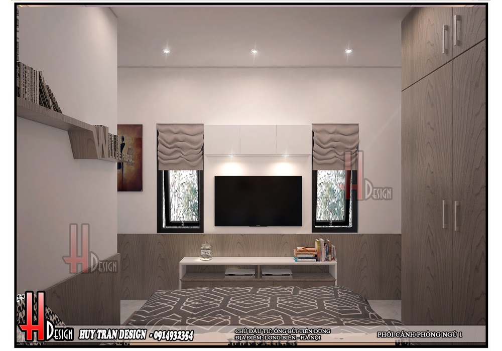 Mẫu nhà phố 4 tầng hiện đại phù hợp diện tích 4x17m2, 5x15m2, 5x20m2...