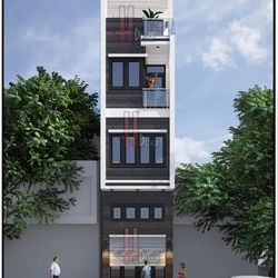 Mẫu nhà phố 4 tầng hiện đại phù hợp diện tích 4x17m2, 5x15m2, 5x20m2...