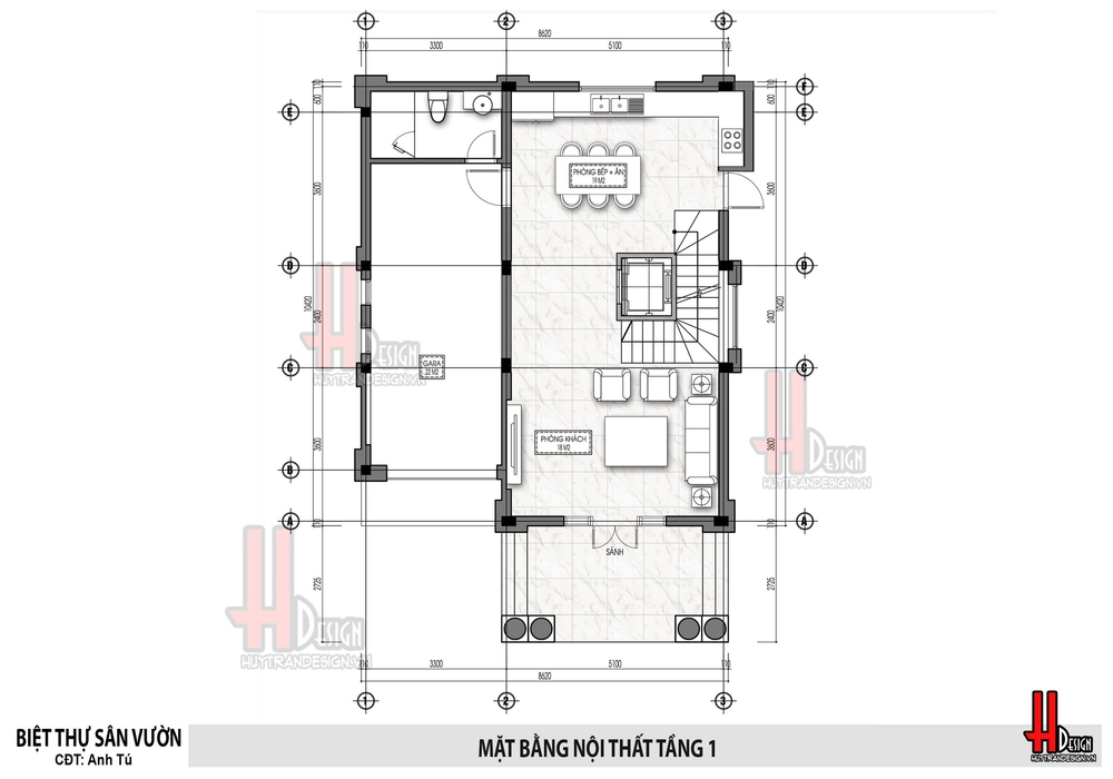 Mẫu thiết kế nhà biệt thự 3 tầng đẹp mái thái phong cách Tân cổ điển