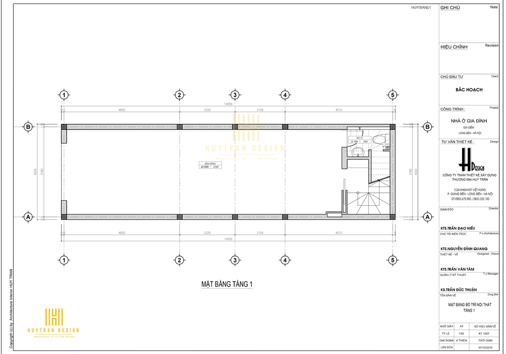 Mẫu nhà ống 4,5 tầng mặt tiền 4m đẹp Phong cách hiện đại tại Hà Nội