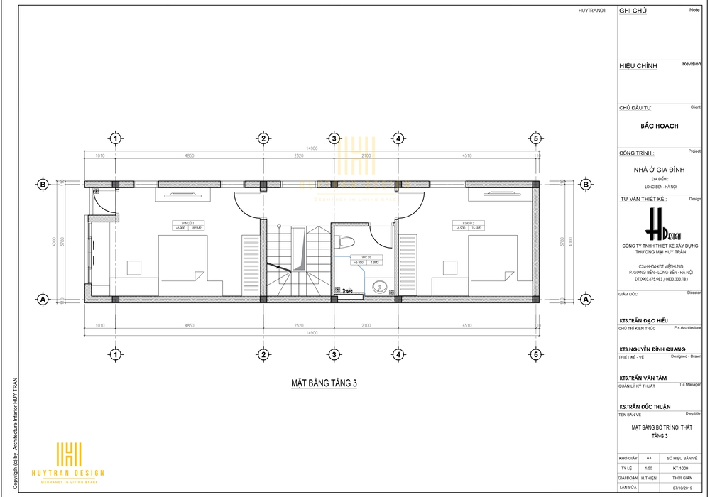 Mẫu nhà ống 4,5 tầng mặt tiền 4m đẹp Phong cách hiện đại tại Hà Nội