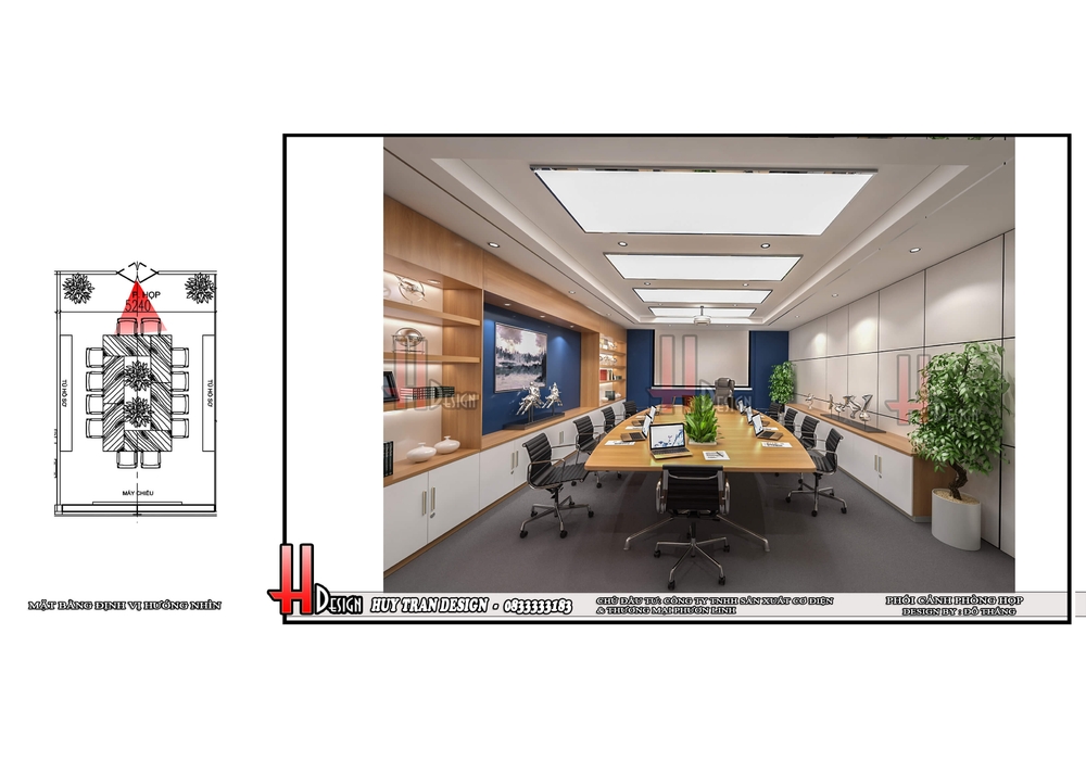 Thiết kế văn phòng cao cấp nội thất nhà máy quạt thông gió cao cấp