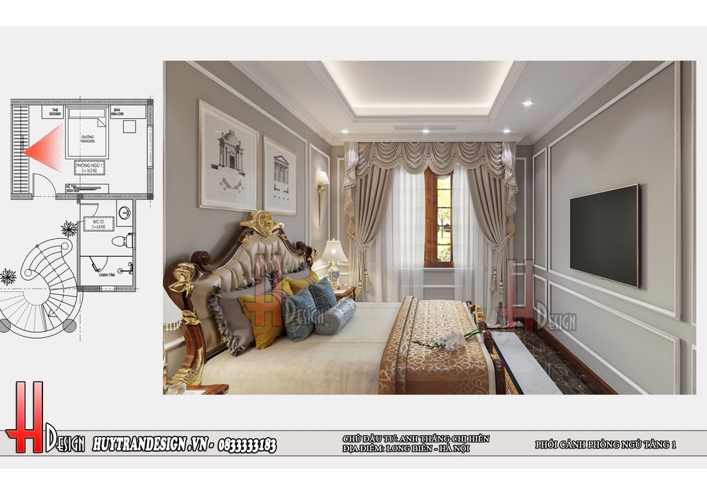 Mẫu thiết kế biệt thự đẳng cấp xa hoa lộng lẫy nhất Hà Nội