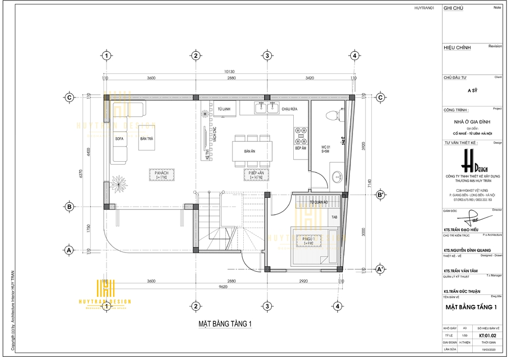 Mẫu nhà đẹp 3 tầng độc lạ mặt tiền 7m tại Cổ Nhuế Hà Nội.y