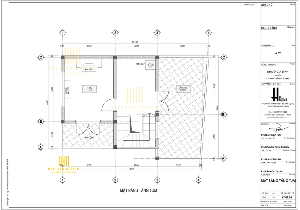 Mẫu nhà đẹp 3 tầng độc lạ mặt tiền 7m tại Cổ Nhuế Hà Nội.y