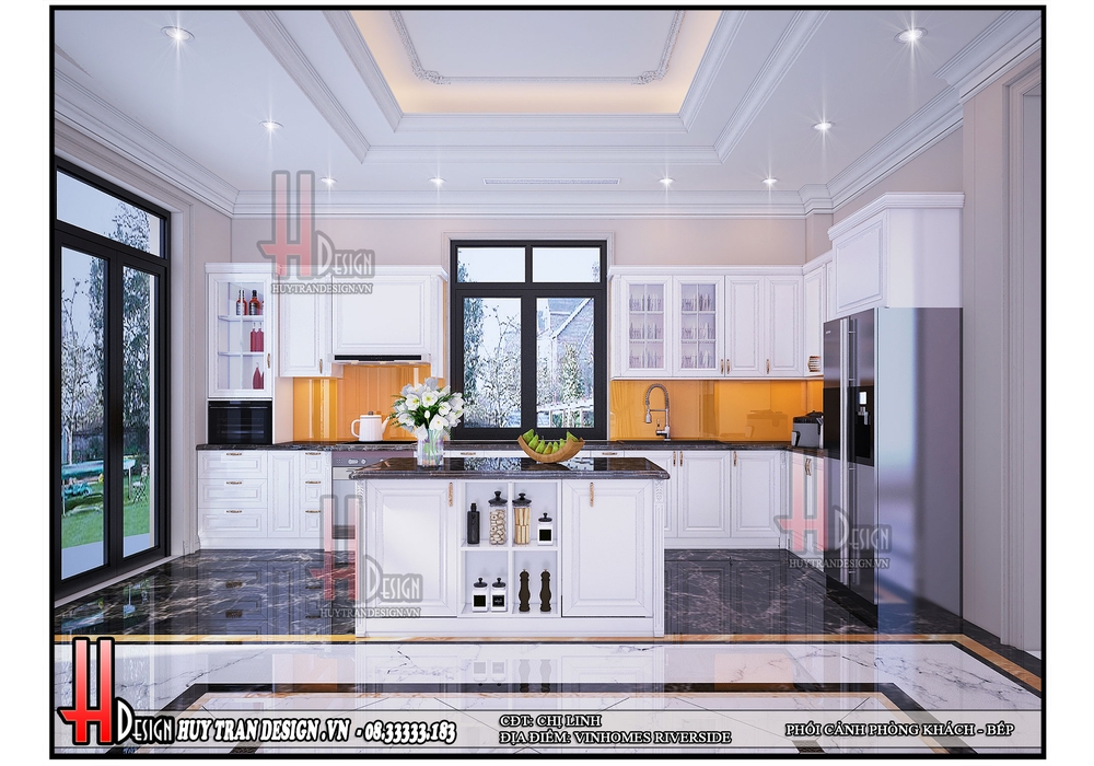 Thiết kế biệt Thự Hoa Lan 1-36 Vinhomes Riverside nội thất Christopher Guy