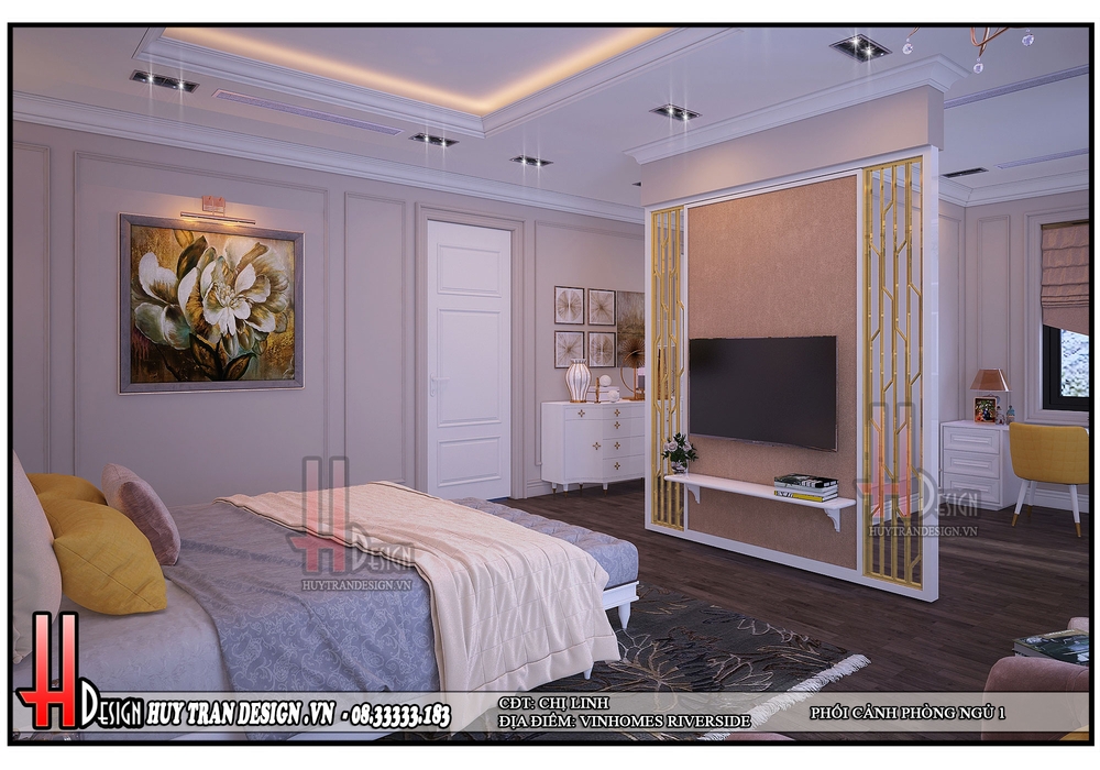 Thiết kế biệt Thự Hoa Lan 1-36 Vinhomes Riverside nội thất Christopher Guy