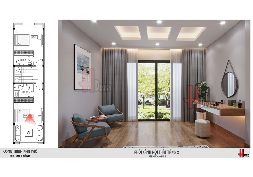 Mẫu nhà phố 3 tầng đẹp hiện đại mặt tiền 4m đẹp nhất 2022