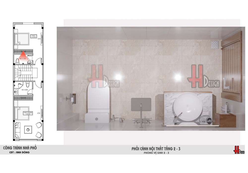 Mẫu nhà phố 3 tầng đẹp hiện đại mặt tiền 4m đẹp nhất 2022