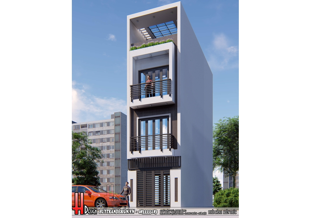 Mẫu nhà phố 3 tầng đẹp hiện đại mặt tiền 4m đẹp nhất 2022