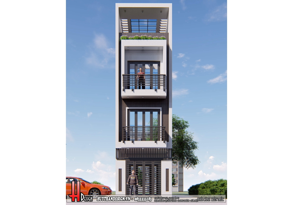 Mẫu nhà phố 3 tầng đẹp hiện đại mặt tiền 4m đẹp nhất 2022