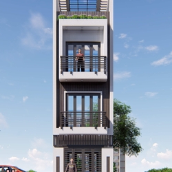 Mẫu nhà phố 3 tầng đẹp hiện đại mặt tiền 4m đẹp nhất 2022