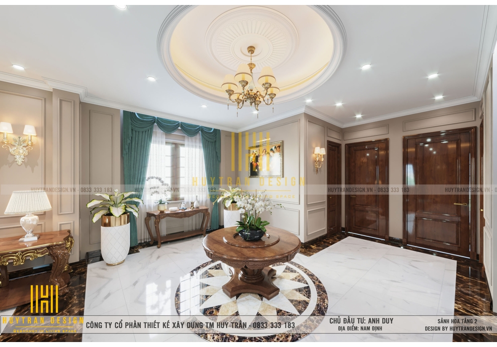 Mẫu thiết kế biệt thự 3 tầng đẹp có sân vườn năm 2022