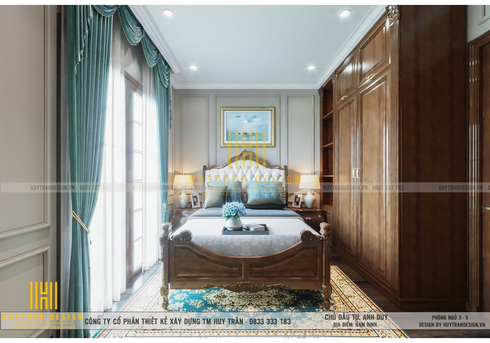 Mẫu thiết kế biệt thự 3 tầng đẹp có sân vườn năm 2022