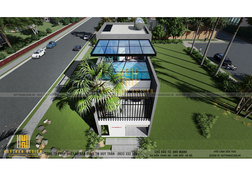 Thiết kế mẫu biệt thự nhà vườn có hồ bơi hiện đại đẹp nhất
