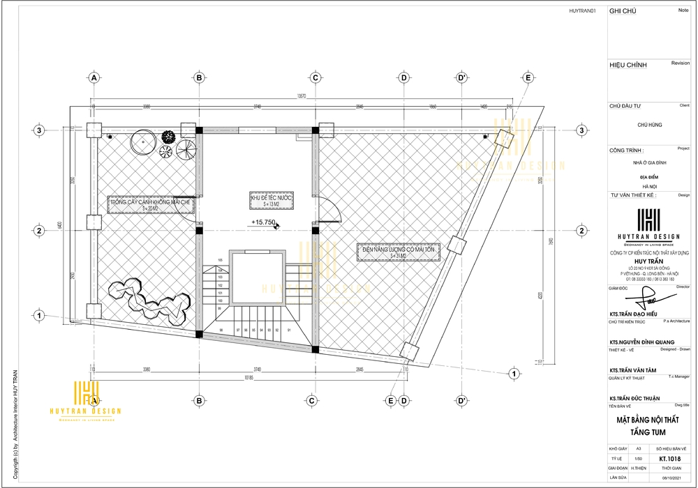 Thiết kế mẫu nhà 2 mặt tiền đẹp kết hợp kinh doanh 5 tầng