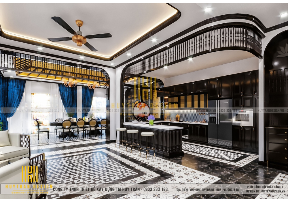 Thiết kế nội thất biệt thự Vinhomes Riverside phân khu hoa Phượng 5