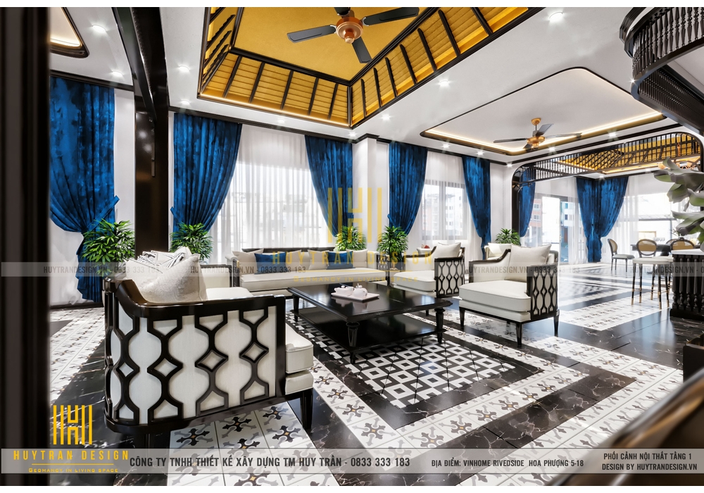 Thiết kế nội thất biệt thự Vinhomes Riverside phân khu hoa Phượng 5