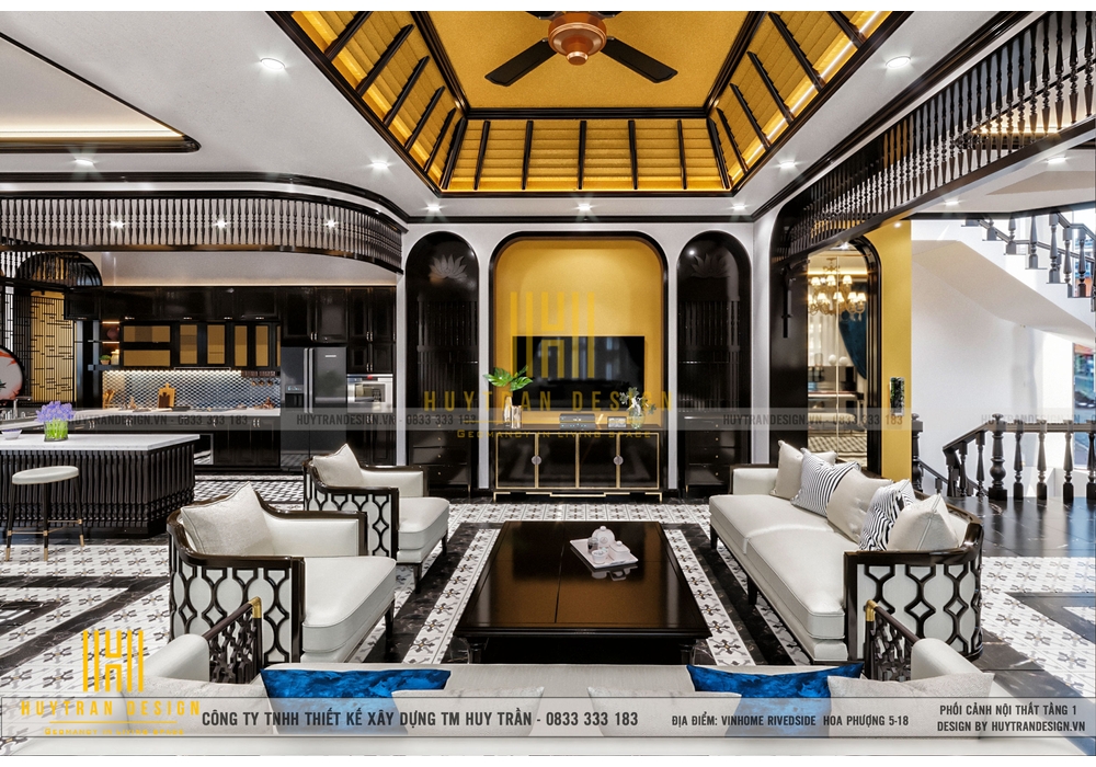 Thiết kế nội thất biệt thự Vinhomes Riverside phân khu hoa Phượng 5