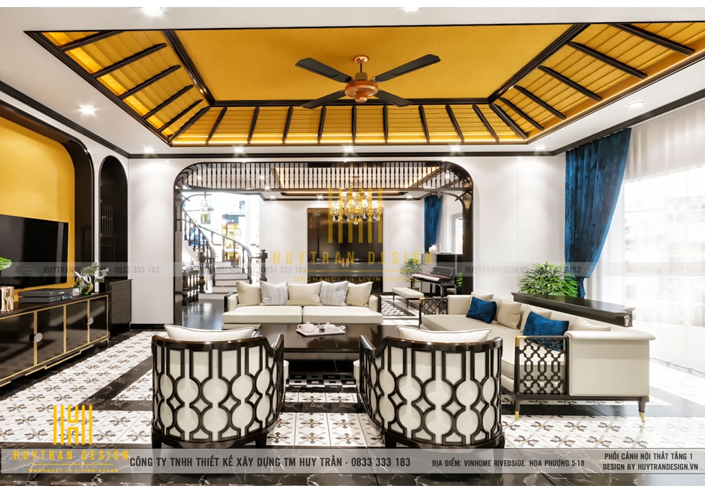 Thiết kế nội thất biệt thự Vinhomes Riverside phân khu hoa Phượng 5