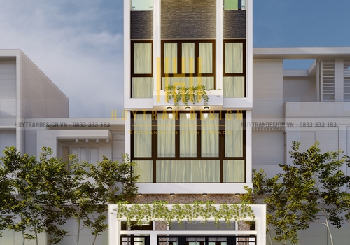 Thiết kế nhà 3 tầng đẹp hiện đại kết hợp kinh doanh tại Hà Nội