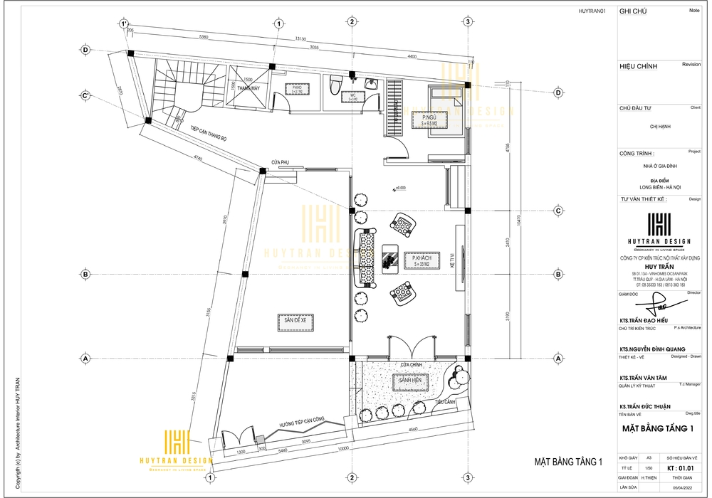 Nhà 3 tầng tân cổ điển đẹp mặt phố tại Ngọc Thụy, Long Biên, Hà Nội