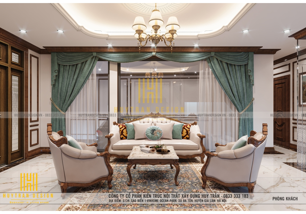 Nhà 3 tầng tân cổ điển đẹp mặt phố tại Ngọc Thụy, Long Biên, Hà Nội