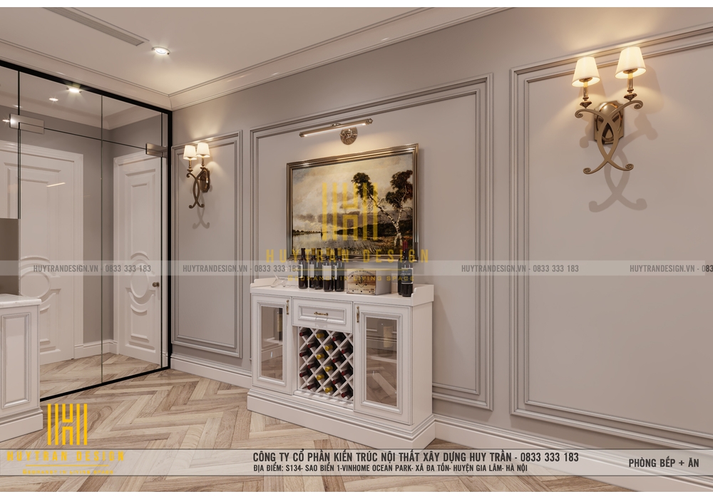 Nhà 3 tầng tân cổ điển đẹp mặt phố tại Ngọc Thụy, Long Biên, Hà Nội