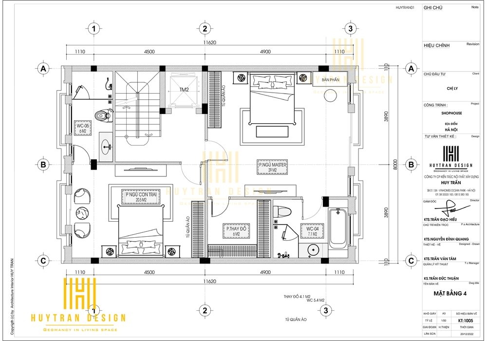 Thiết kế cải tạo biệt thự liền kề đẹp 2 mặt tiền kết hợp kinh doanh