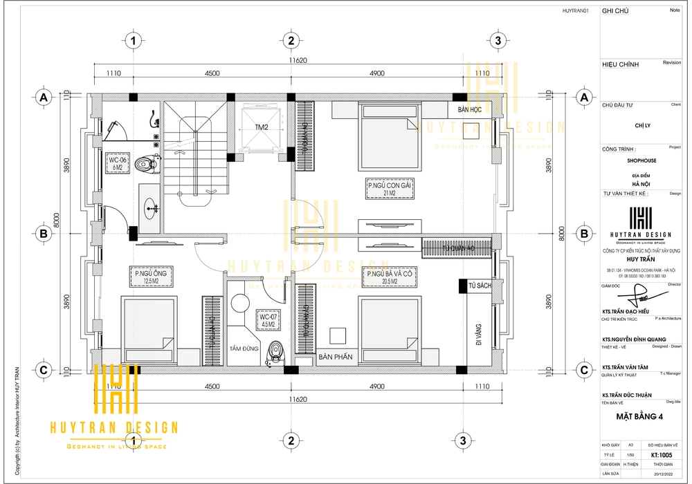 Thiết kế cải tạo biệt thự liền kề đẹp 2 mặt tiền kết hợp kinh doanh