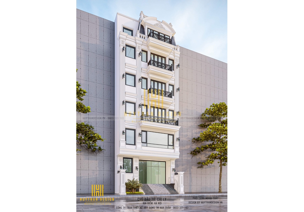Thiết kế cải tạo biệt thự liền kề đẹp 2 mặt tiền kết hợp kinh doanh