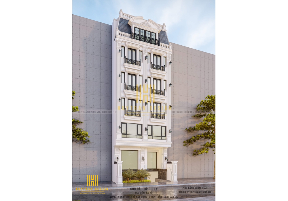 Thiết kế cải tạo biệt thự liền kề đẹp 2 mặt tiền kết hợp kinh doanh