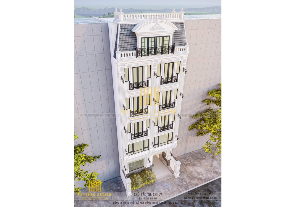 Thiết kế cải tạo biệt thự liền kề đẹp 2 mặt tiền kết hợp kinh doanh