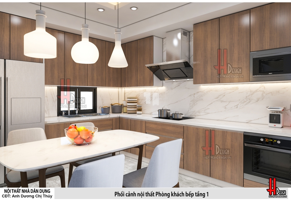 Mẫu nhà phố 3 tầng tân cổ điển mặt tiền 3x15m đẹp nhất 2023