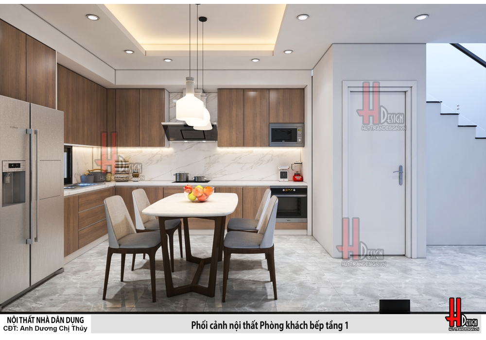 Mẫu nhà phố 3 tầng tân cổ điển mặt tiền 3x15m đẹp nhất 2023