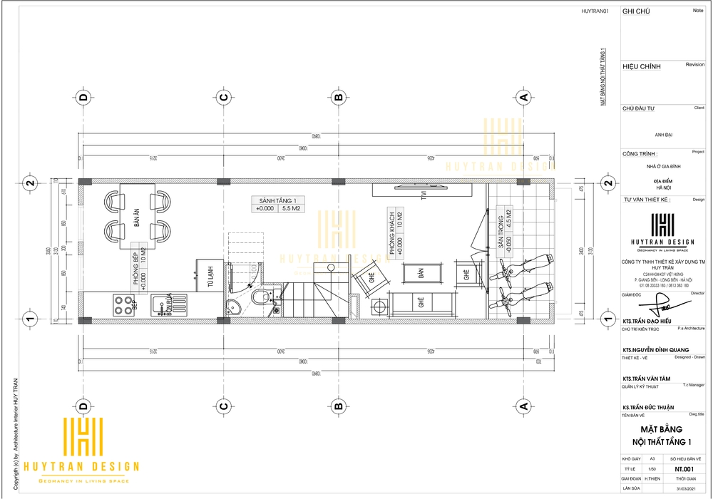 Thiết kế mẫu nhà phố 3 tầng hiện đại đơn giản đẹp nhất 2023