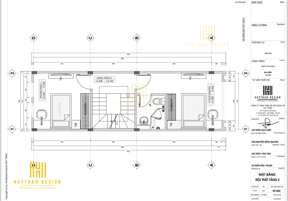 Thiết kế mẫu nhà phố 3 tầng hiện đại đơn giản đẹp nhất 2023