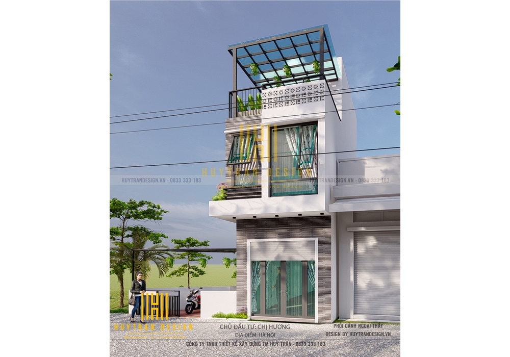 Mẫu nhà 2 tầng đẹp hiện đại dưới 700 triệu tại Hà Nội