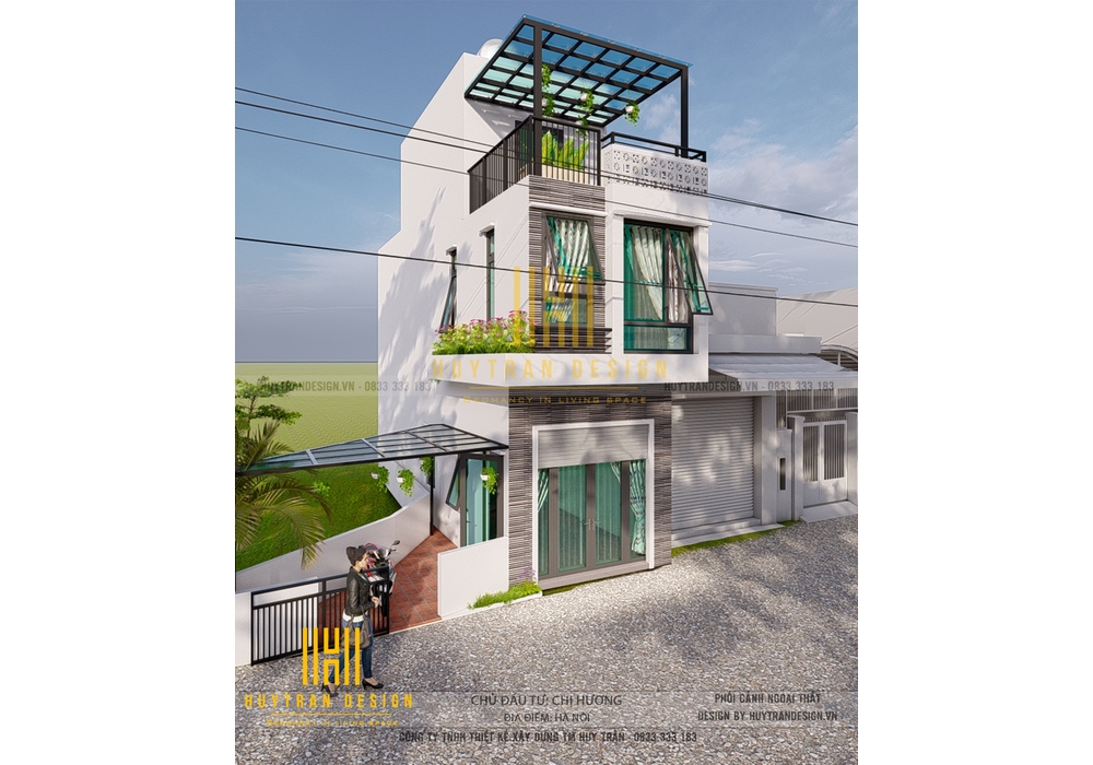 Mẫu nhà 2 tầng đẹp hiện đại dưới 700 triệu tại Hà Nội