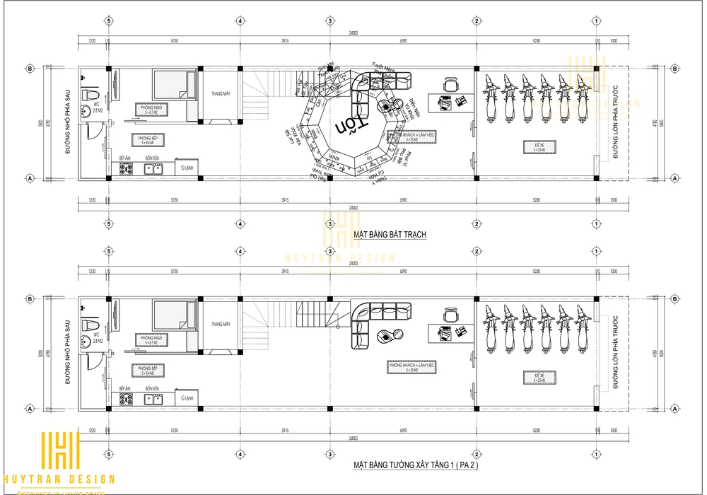 Mẫu nhà phố tân cổ điển đẹp diện tích 5x20m kết hợp kinh doanh