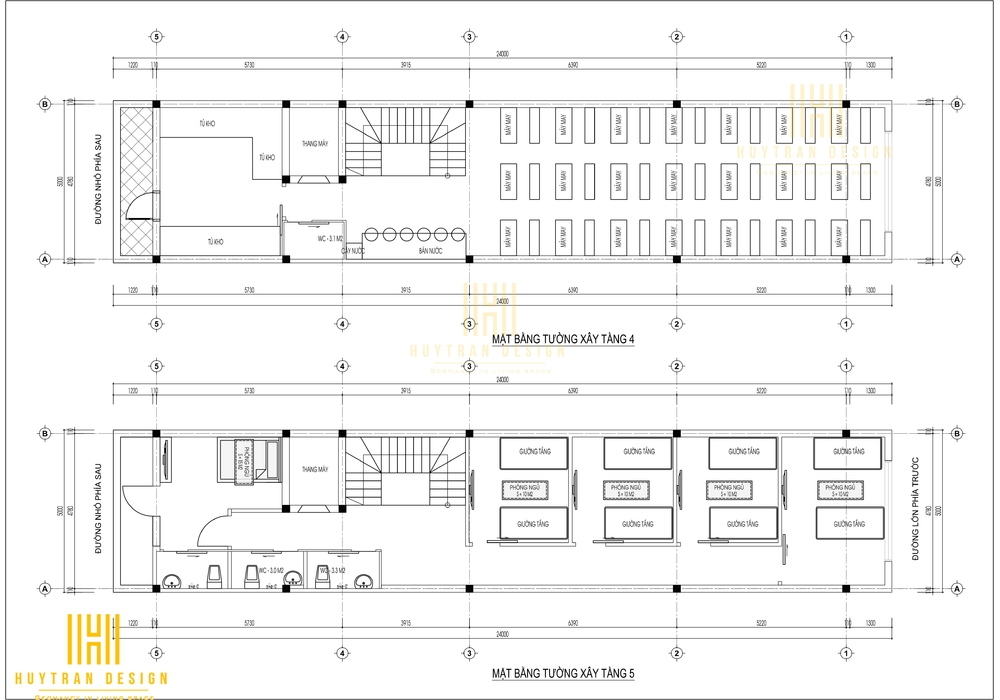 Mẫu nhà phố tân cổ điển đẹp diện tích 5x20m kết hợp kinh doanh